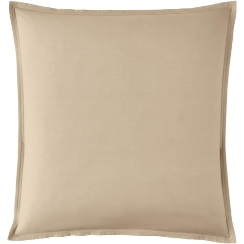 Taie d'oreiller carrée unie en percale de coton 80 fils/cm² Première Lin, Essix