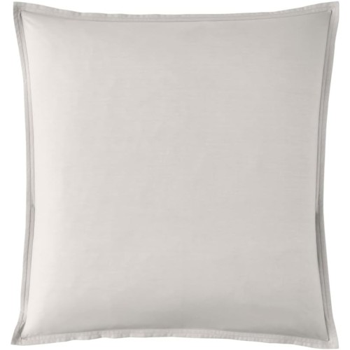 Taie d'oreiller cerrée unie en percale de coton 80 fils/cm² Première Gris perle, Essix