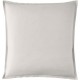 Taie d'oreiller cerrée unie en percale de coton 80 fils/cm² Première Gris perle, Essix