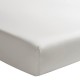 Drap housse uni en percale de coton 80 fils/cm² Première Gris perle, Essix