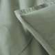 Parure de lit unie en percale de coton 80 fils/cm² Première Sauge, Essix