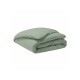 Housse de couette unie en percale de coton 80 fils/cm² Première Sauge, Essix