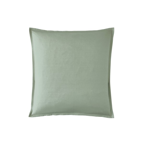 Parure de lit unie en percale de coton 80 fils/cm² Première Sauge, Essix
