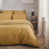 Parure de lit unie en percale de coton 80 fils/cm² Première Sahara, Essix