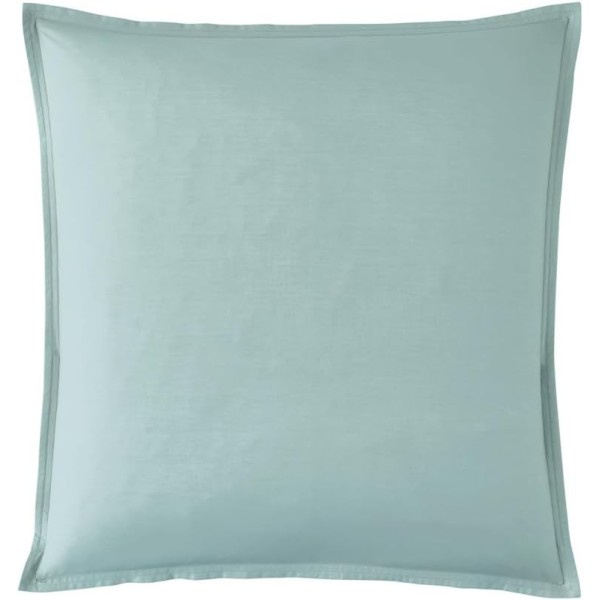 Taie d'oreiller carrée unie en percale de coton 80 fils/cm² Première Archipel, Essix