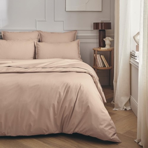 Parure de lit unie en percale de coton 80 fils/cm² Première Ballerine, Essix