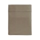 Drap plat uni en percale de coton 80 fils/cm² Première Taupe, Essix