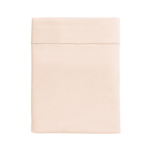 Drap plat uni en percale de coton 80 fils/cm² Première Ballerine, Essix