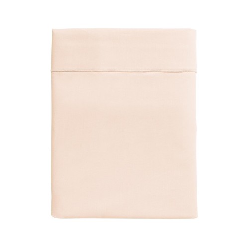 Drap plat uni en percale de coton 80 fils/cm² Première Ballerine, Essix