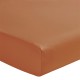 Drap housse uni en percale de coton 80 fils/cm² Première Cuir, Essix