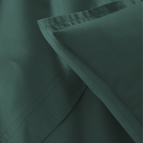 Parure de lit unie en percale de coton 80 fils/cm² Première Forêt, Essix