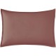 Taie d'oreiller rectangle unie en percale de coton 80 fils/cm² Première Bois de rose, Essix