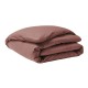 Housse de couette unie en percale de coton 80 fils/cm² Première Bois de rose, Essix