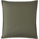 Taie d'oreiller carrée unie en percale de coton 80 fils/cm² Première Jungle, Essix