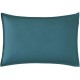 Taie d'oreiller rectangle unie en percale de coton 80 fils/cm² Première Emeraude, Essix