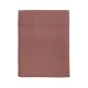 Drap plat uni en percale de coton 80 fils Première Bois de rose, Essix