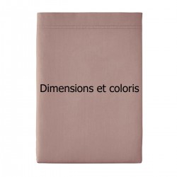 Drap plat uni en percale de coton 80 fils Première, Essix