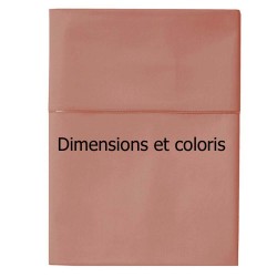 Drap plat uni satin de coton Bio Teophile