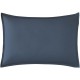 Taie d'oreiller rectangle unie en percale de coton 80 fils/cm² Première Bleu nuit, Essix
