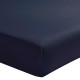 Drap housse uni en percale de coton 80 fils/cm² Première Bleu nuit, Essix