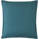 Taie d'oreiller carrée unie en percale de coton 80 fils/cm² Première Emeraude, Essix