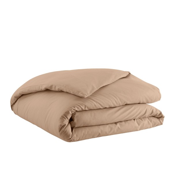 Housse de couette unie Tout Doux Sable, Essix