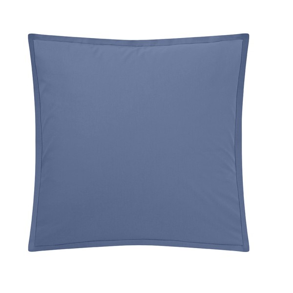 Taie carrée unie Tout Doux Denim, Essix