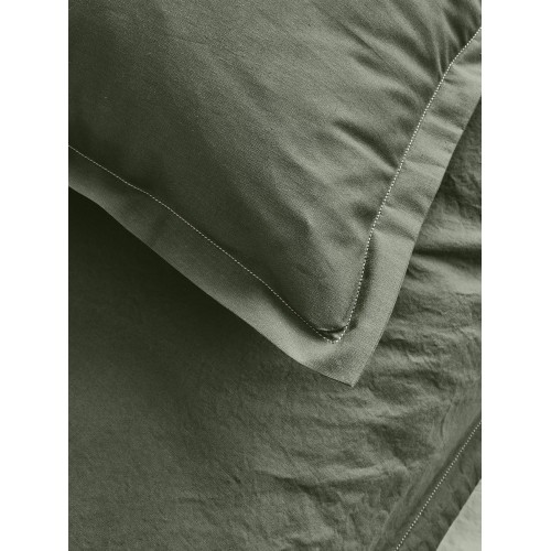 Parure de lit unie Tout Doux Palme effet froissé, Essix
