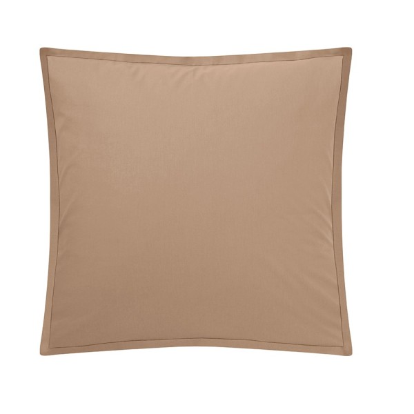 Taie carrée unie Tout Doux Sable, Essix