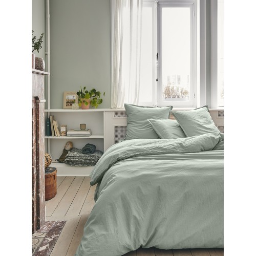 Parure de lit unie Tout Doux Aloé froissé, Essix