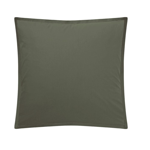 Taie d'oreiller carrée unie Tout Doux Palme, Essix