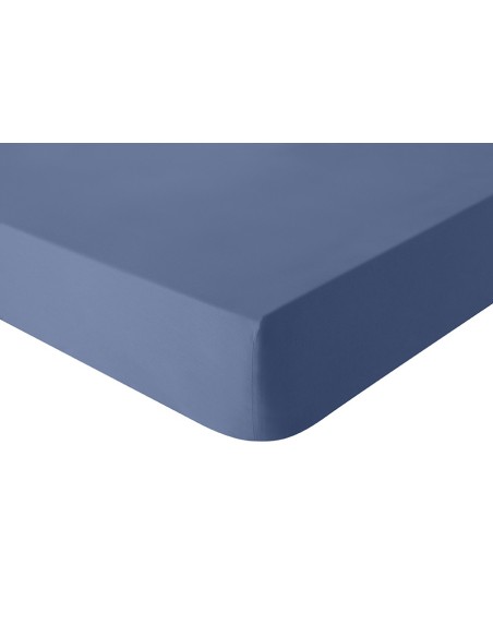 Drap housse uni Tout Doux Denim, Essix