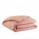 Housse de couette unie Tout Doux Rose solaire, Essix