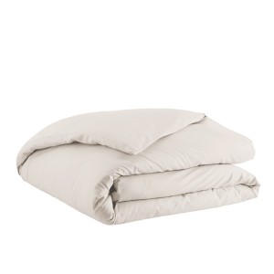 Housse de couette coton uni Tout Doux Crème, Essix 2