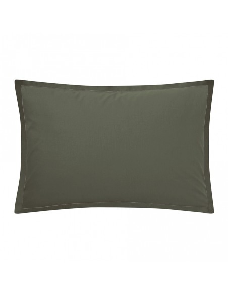 Taie d'oreiller rectangle unie Tout Doux Palme, Essix