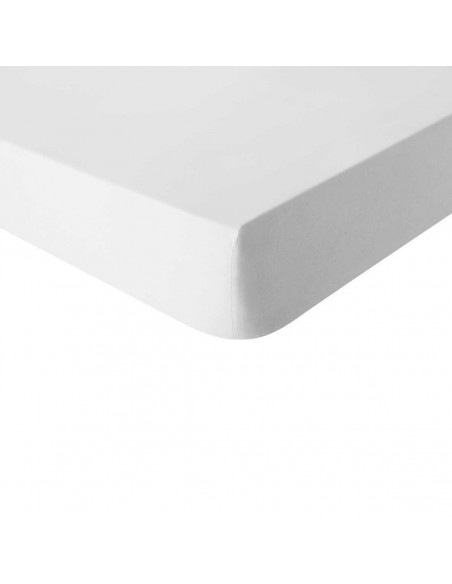 Drap housse uni Tout Doux Blanc, Essix