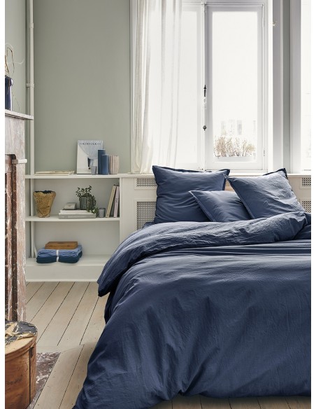 Housse de couette coton uni Tout Doux Nocturne, Essix