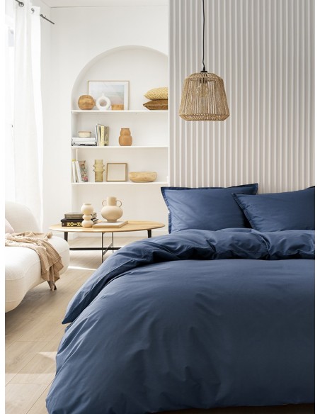 Housse de couette coton uni Tout Doux Nocturne, Essix