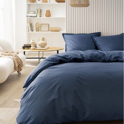 Housse de couette coton uni Tout Doux Nocturne, Essix