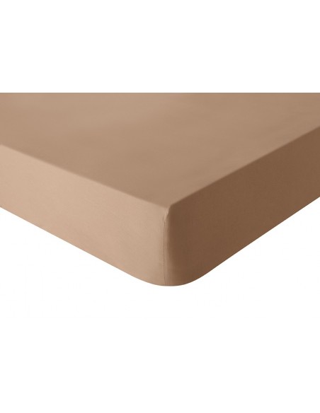 Drap housse uni Tout Doux Sable, Essix