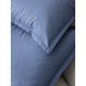 Housse de couette coton uni Tout Doux Denim, Essix