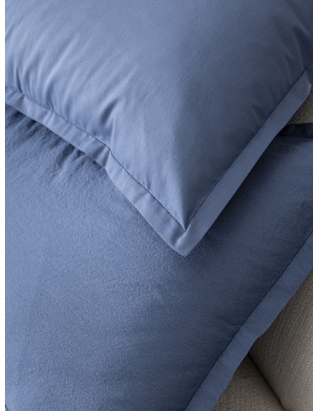 Housse de couette coton uni Tout Doux Denim, Essix