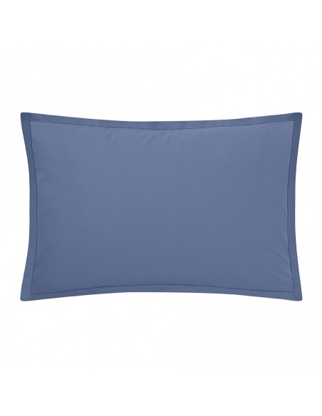 Taie rectangle unie Tout Doux Denim, Essix