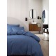 Housse de couette coton uni Tout Doux Denim, Essix