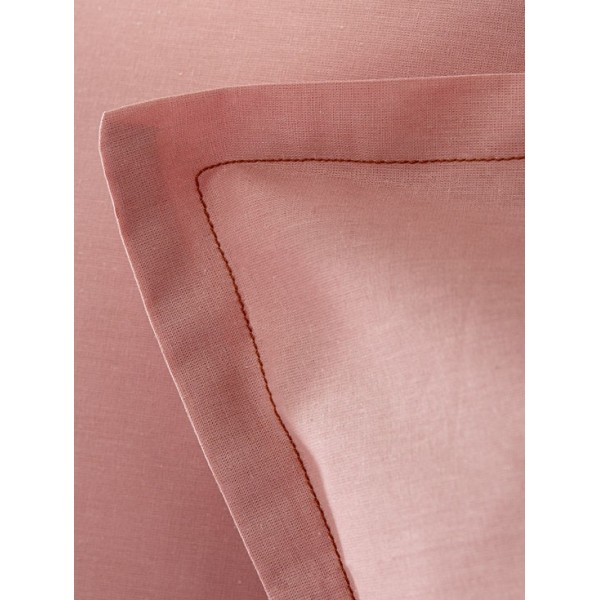 Parure de lit unie Tout Doux Rose solaire, Essix