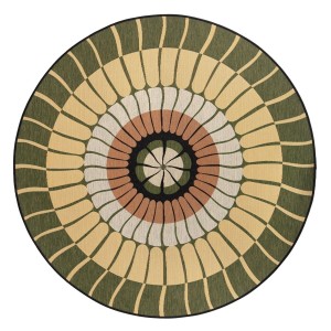 Tapis déco extérieur, rond, design, moderne, haut de gamme