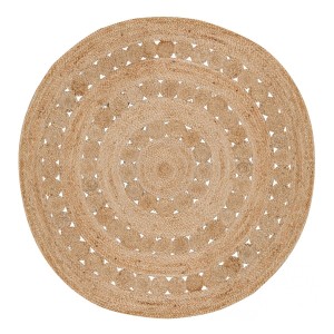 Tapis déco intérieur 100% jute Patna Naturel, Vivaraise