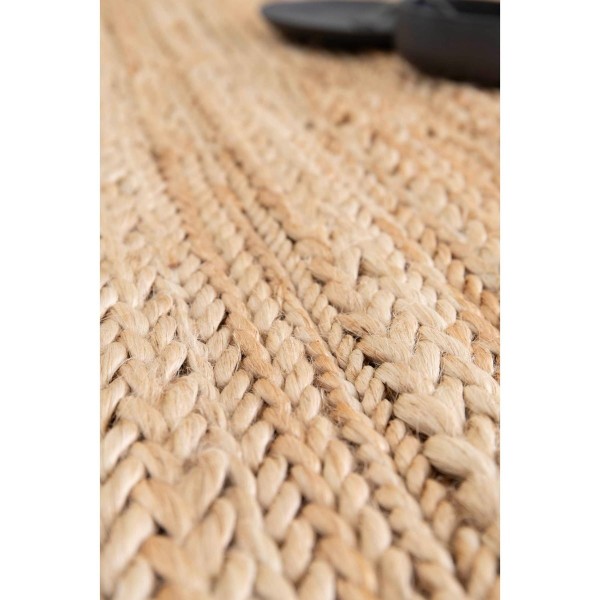 Tapis déco jute Pippa Naturel, Vivaraise