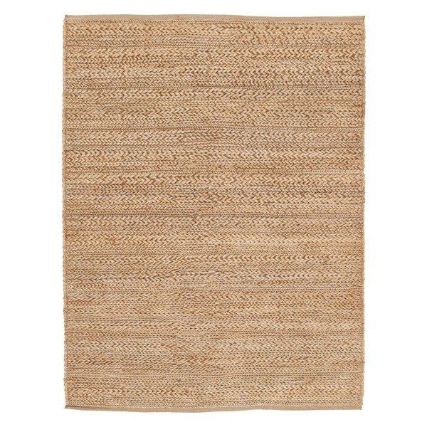 Tapis déco intérieur, intdoor, Pippa naturel en jute et coton, vivaraise