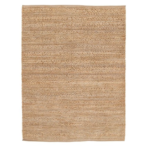 Tapis déco intérieur, intdoor, Pippa naturel en jute et coton, vivaraise